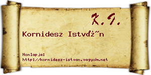 Kornidesz István névjegykártya